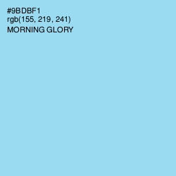 #9BDBF1 - Morning Glory Color Image